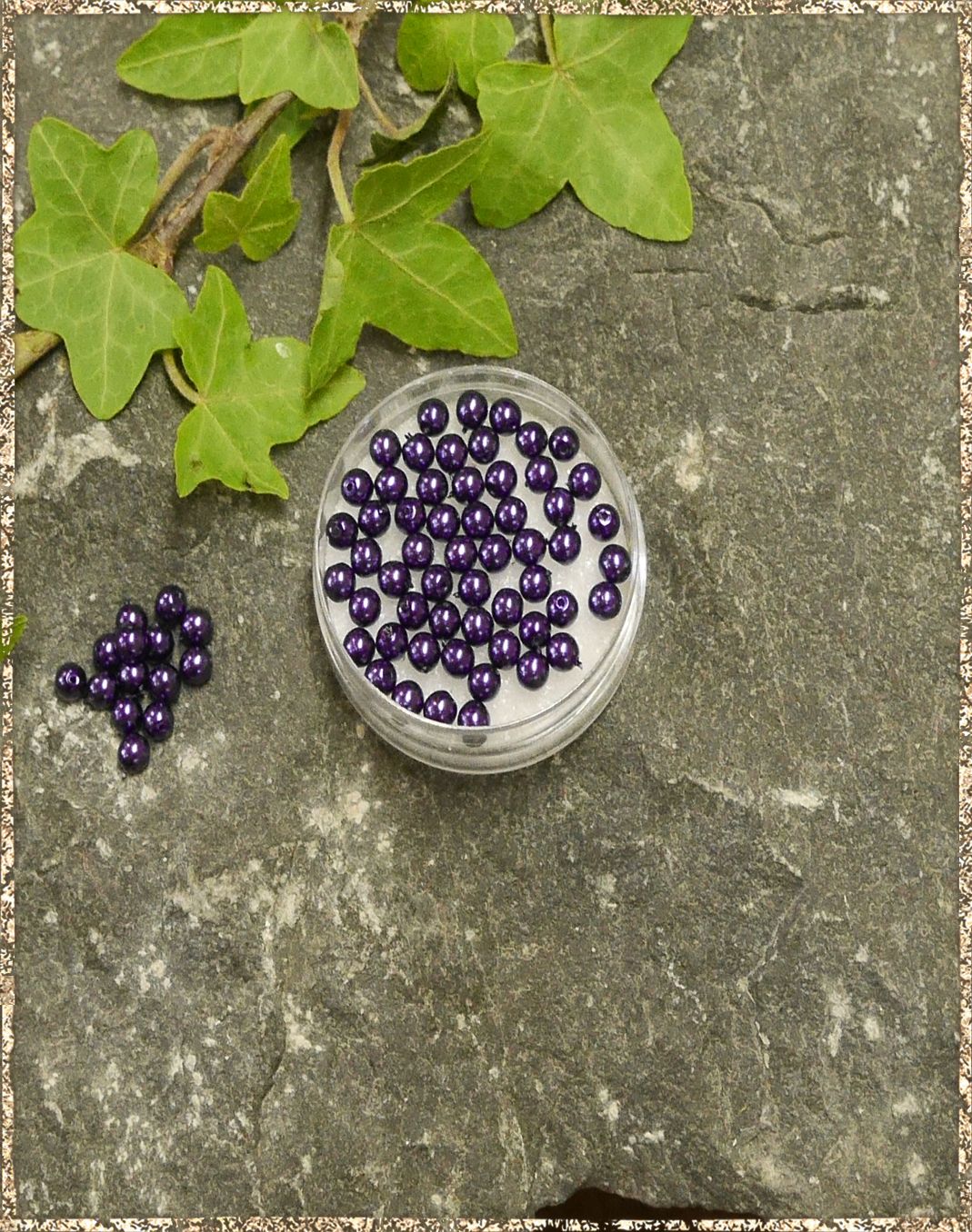 Perlen violett 4 mm